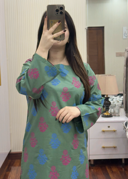 Gulrangi K stitched eastern suit by Tehzeeb Libas (view 2)