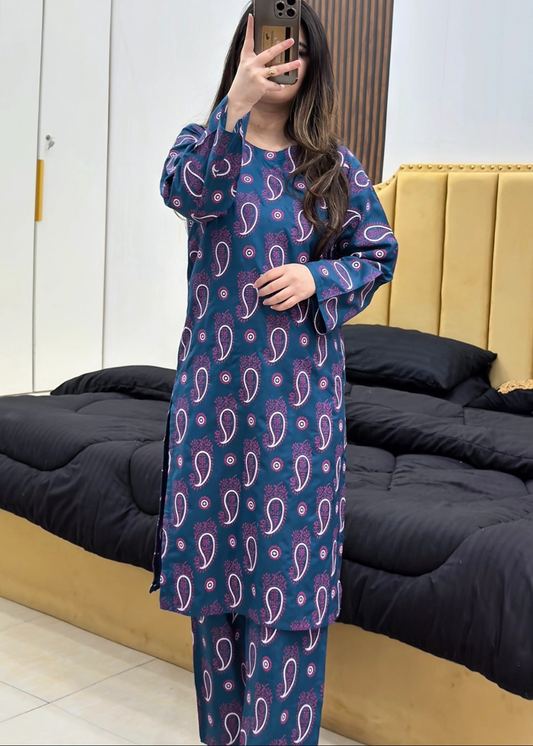 Mehkaar B stitched eastern suit by Tehzeeb Libas (view 2)