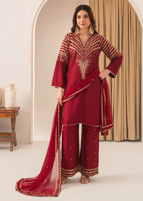 PEACOCK M EMBROIDERED 3PC