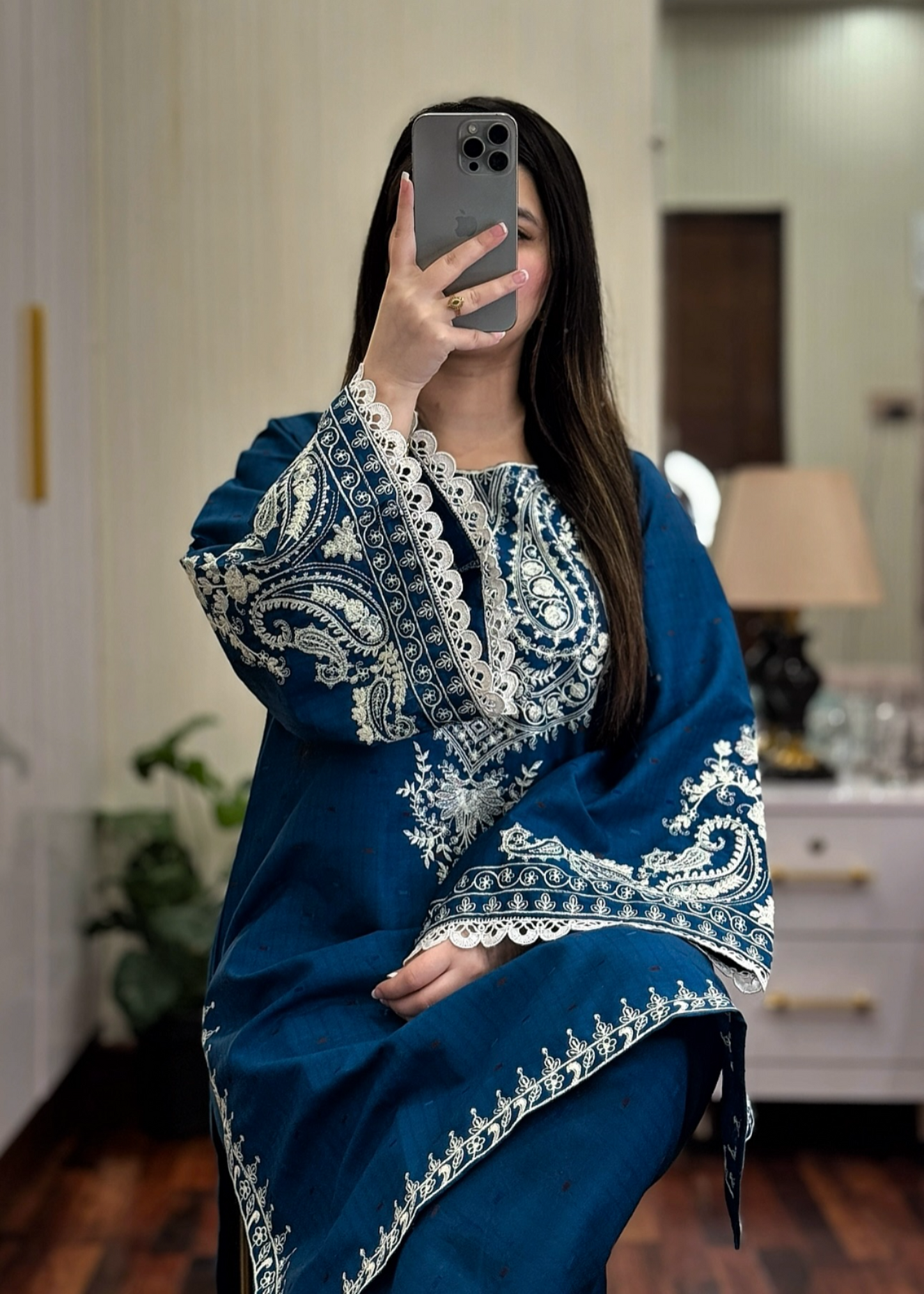 PANACHE EMBROIDERED 2PC