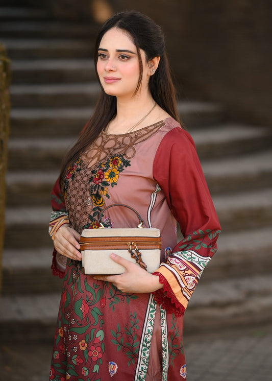 Rania embroidered 2-piece suit by Tehzeeb Libas (view 2)