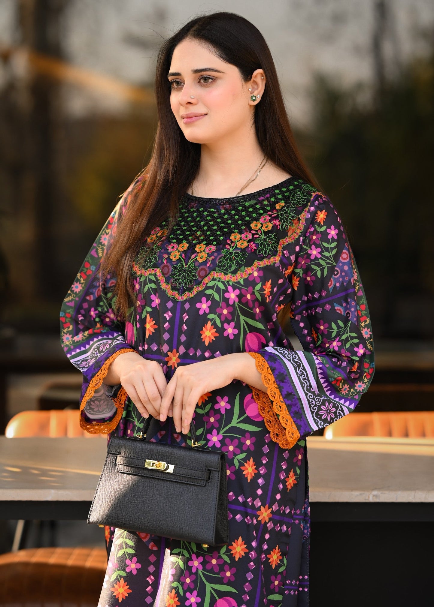 Saya embroidered 2-piece suit by Tehzeeb Libas (view 5)