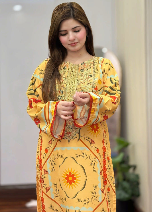 Fiyha stitched eastern suit by Tehzeeb Libas (view 2)