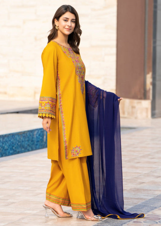 Rangreza stitched eastern suit by Tehzeeb Libas (view 2)