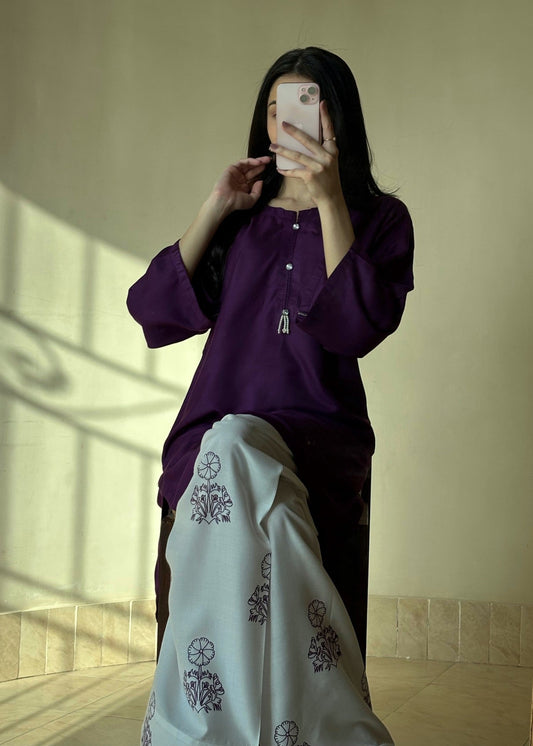 Zoha stitched eastern suit by Tehzeeb Libas (view 2)