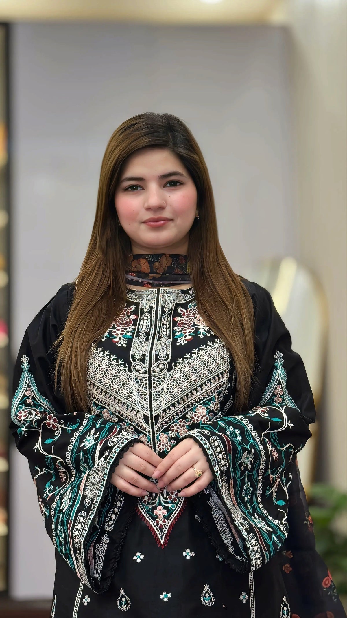 SAJJAL B EMBROIDERED 3PC