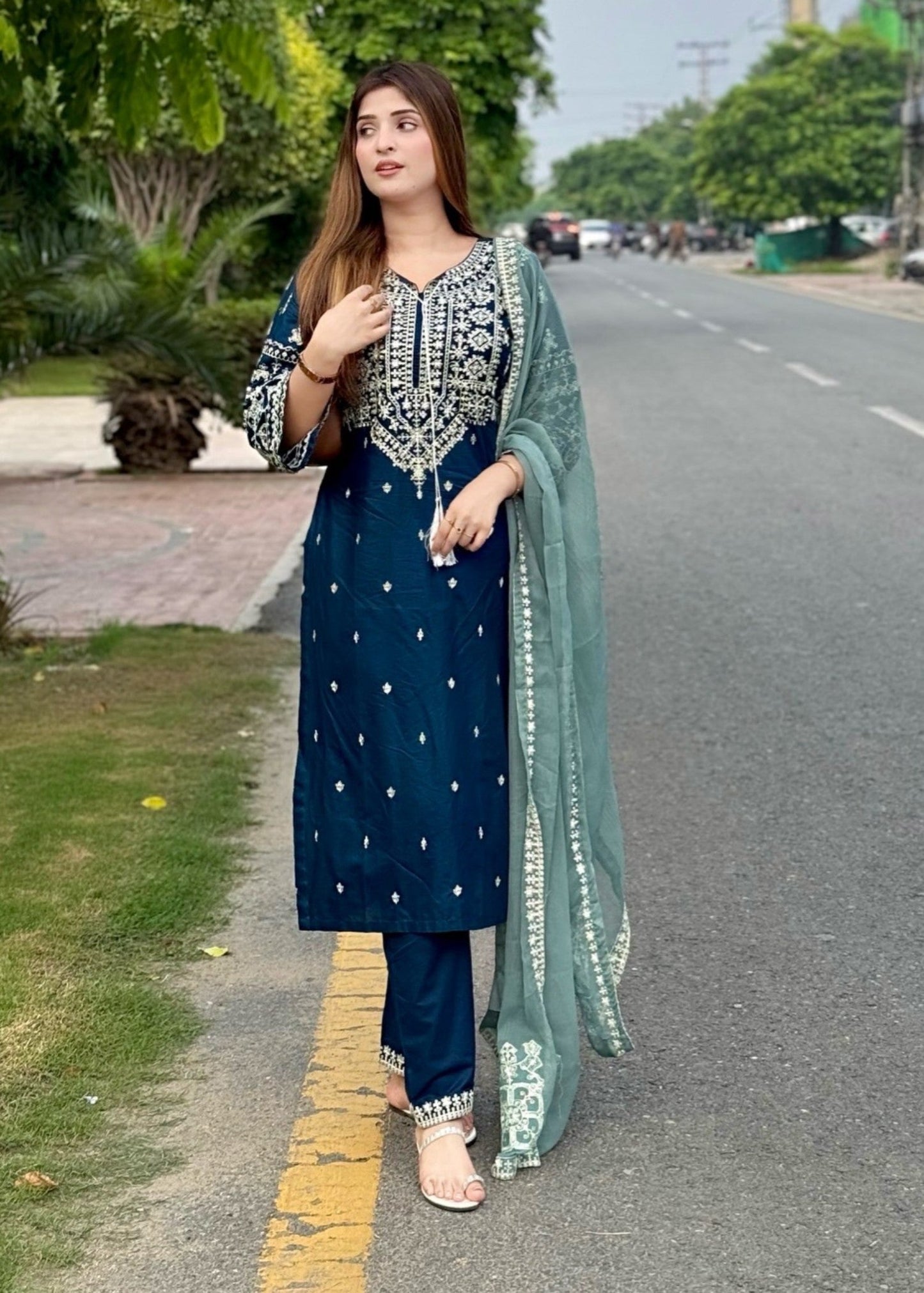 ZARA EMBROIDERED 3PC