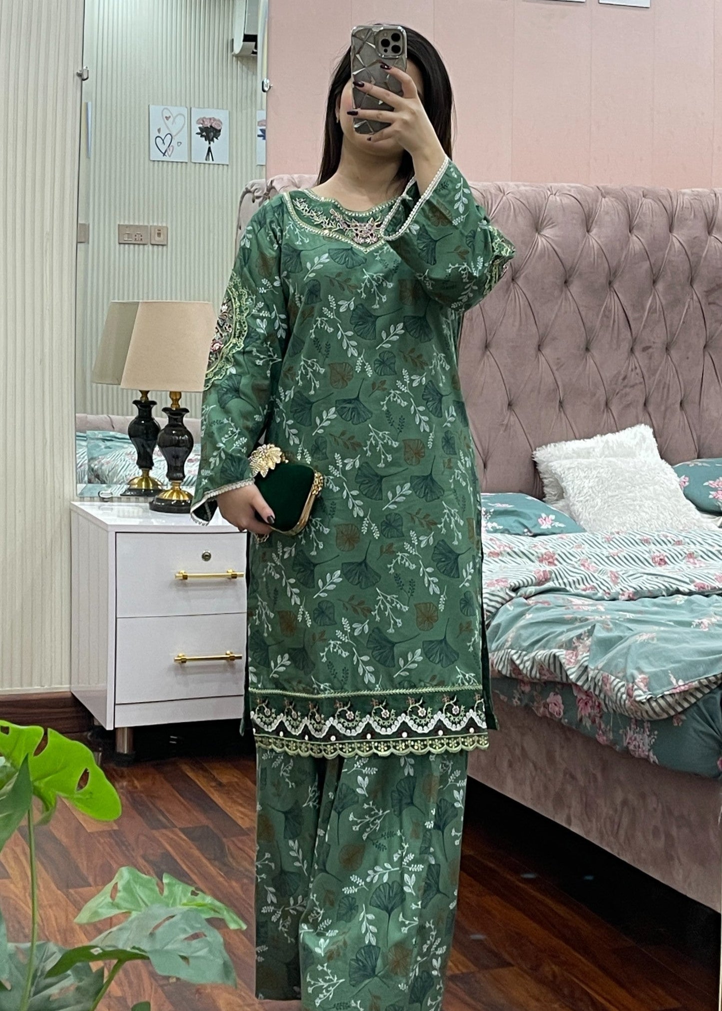 WAFA EMBROIDERED 2PC