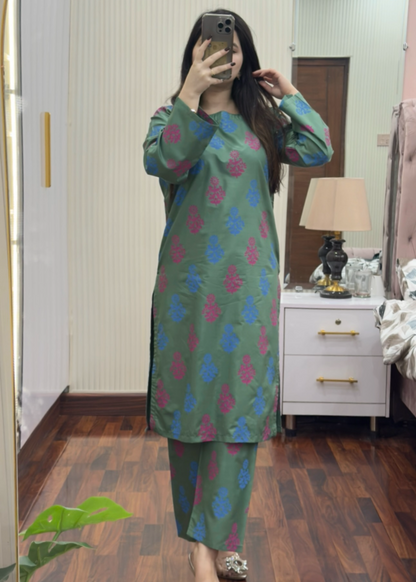 Gulrangi K stitched eastern suit by Tehzeeb Libas