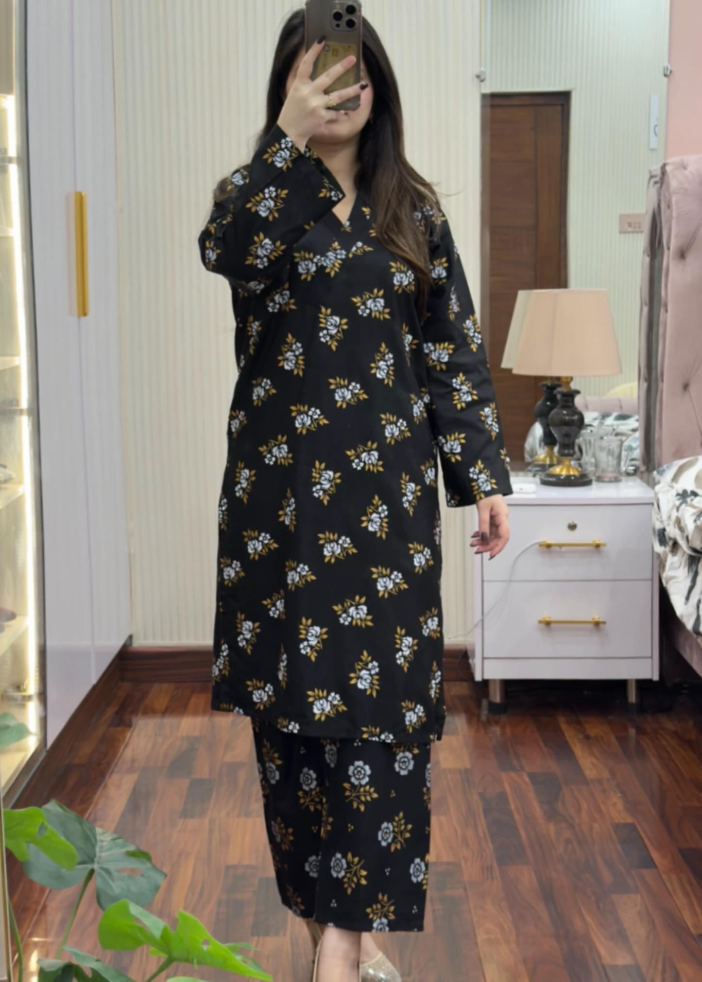 Floral B printed eastern suit by Tehzeeb Libas