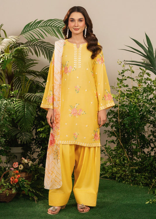 SUNFLOWER EMBROIDERED 3PC