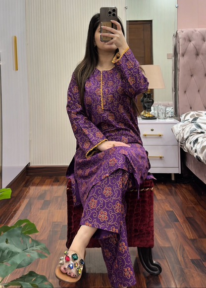 Zarqoon P stitched eastern suit by Tehzeeb Libas (view 2)
