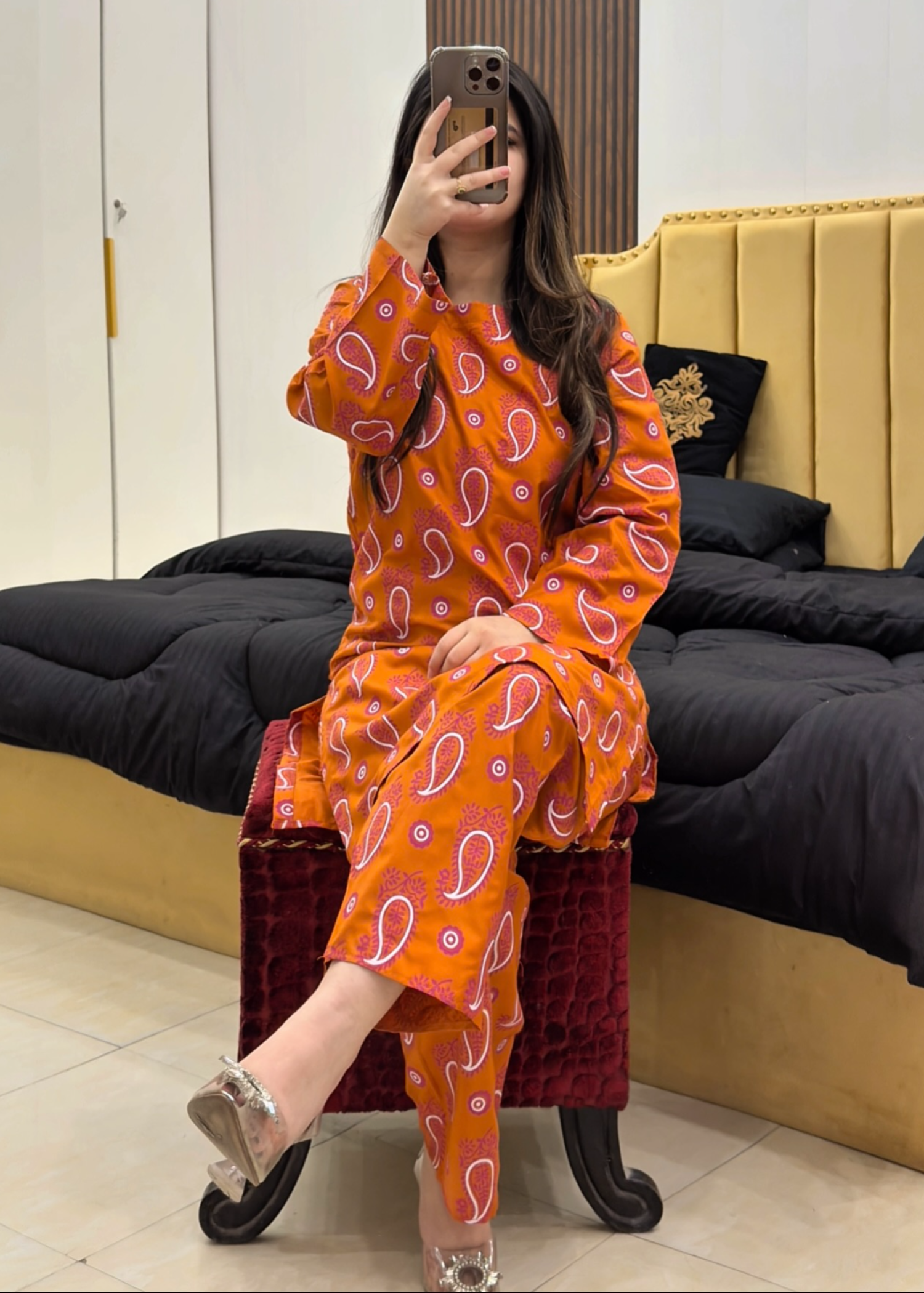 Mehkaar R stitched eastern suit by Tehzeeb Libas (view 2)