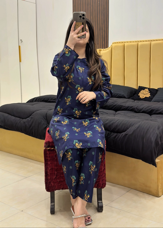 Florals B printed eastern suit by Tehzeeb Libas (view 2)