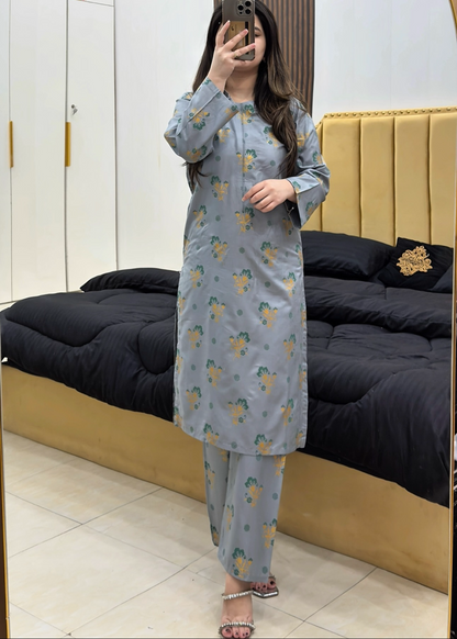 Florals G printed eastern suit by Tehzeeb Libas