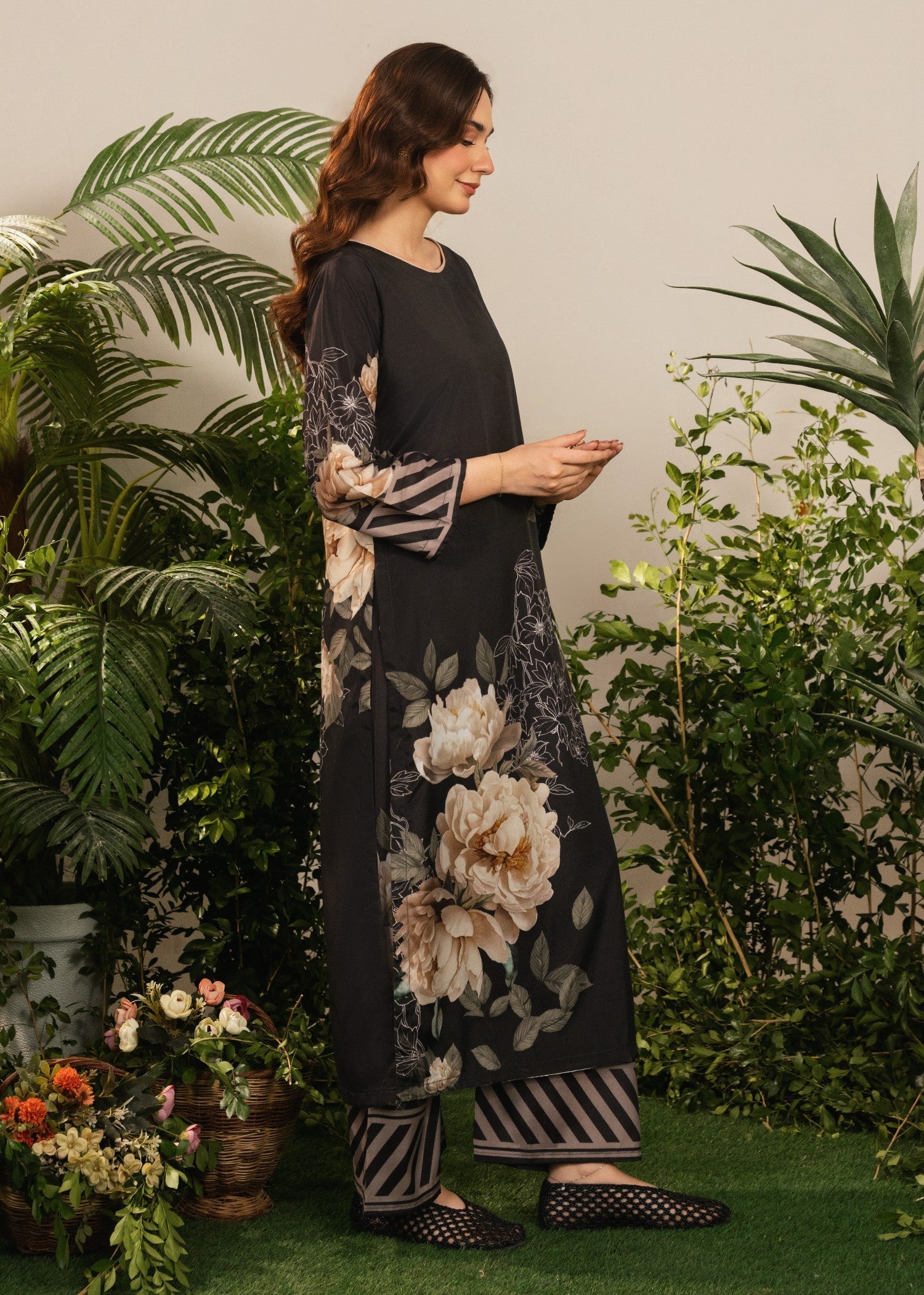 Tajali stitched eastern suit by Tehzeeb Libas (view 3)