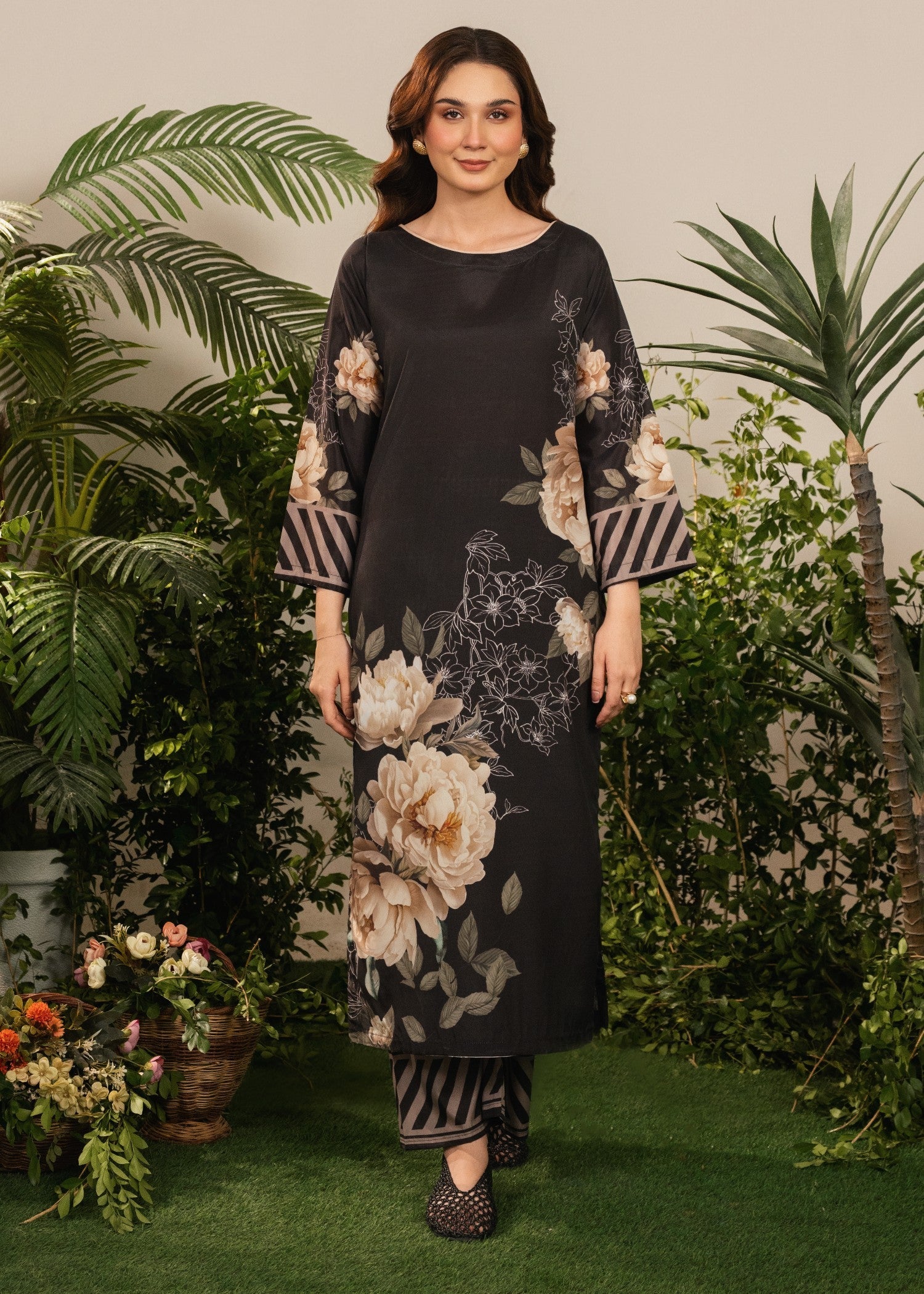 Tajali stitched eastern suit by Tehzeeb Libas