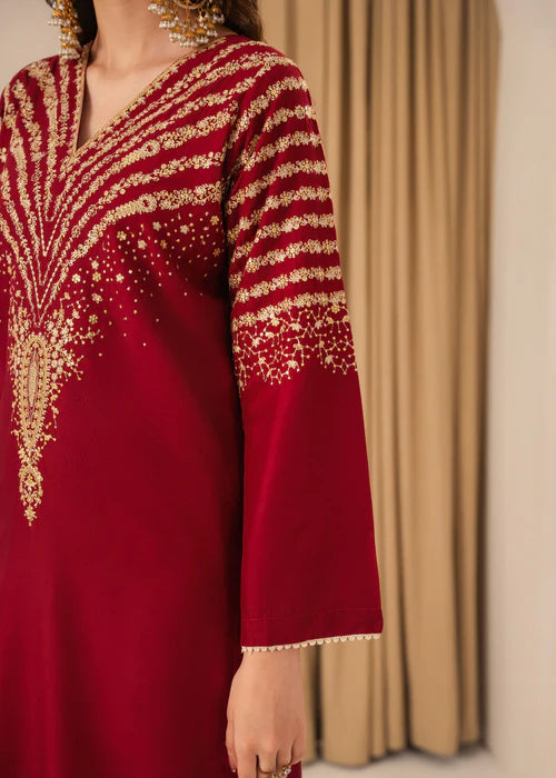 PEACOCK M EMBROIDERED 3PC
