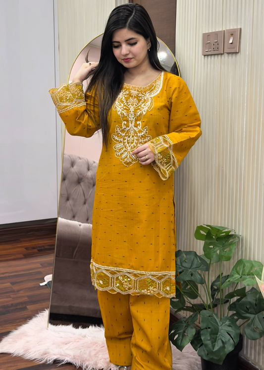 Muqaddas embroidered 2-piece suit by Tehzeeb Libas (view 2)