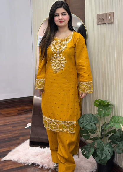 Muqaddas embroidered 2-piece suit by Tehzeeb Libas