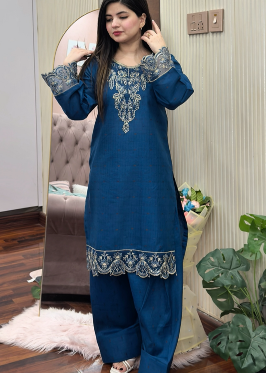 Zimal stitched eastern suit by Tehzeeb Libas (view 2)