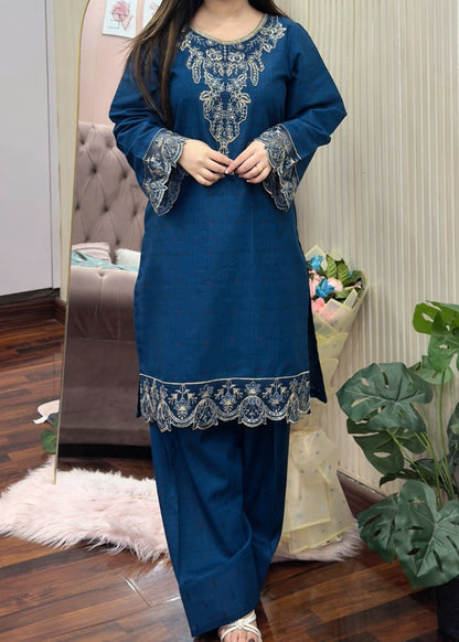 Zimal stitched eastern suit by Tehzeeb Libas (view 6)