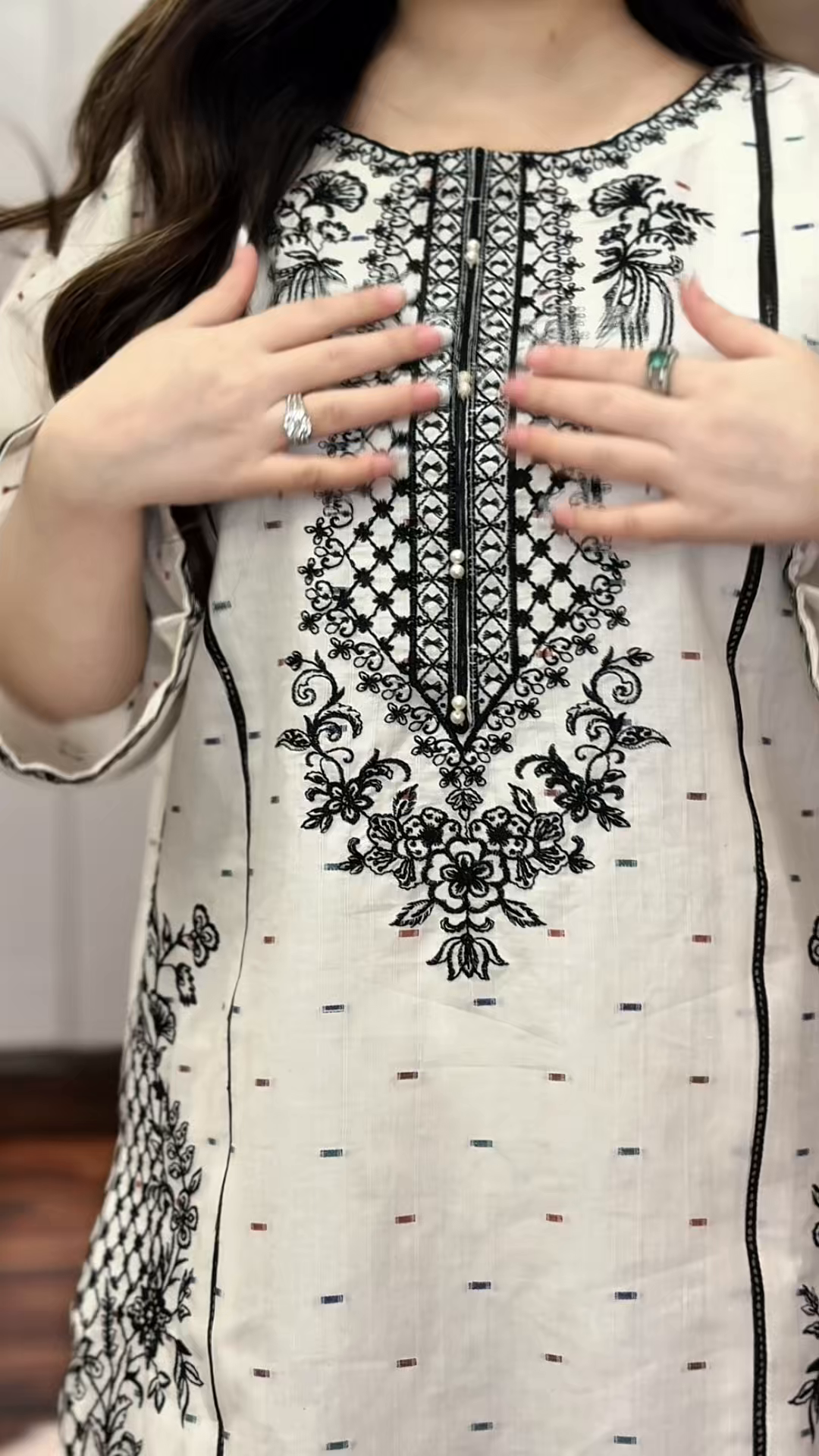 Dove embroidered 2-piece suit by Tehzeeb Libas (view 7)