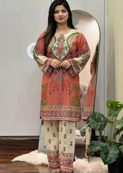 Shamaeel stitched eastern suit by Tehzeeb Libas (view 3)