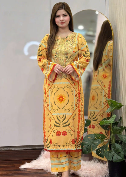 Fiyha stitched eastern suit by Tehzeeb Libas