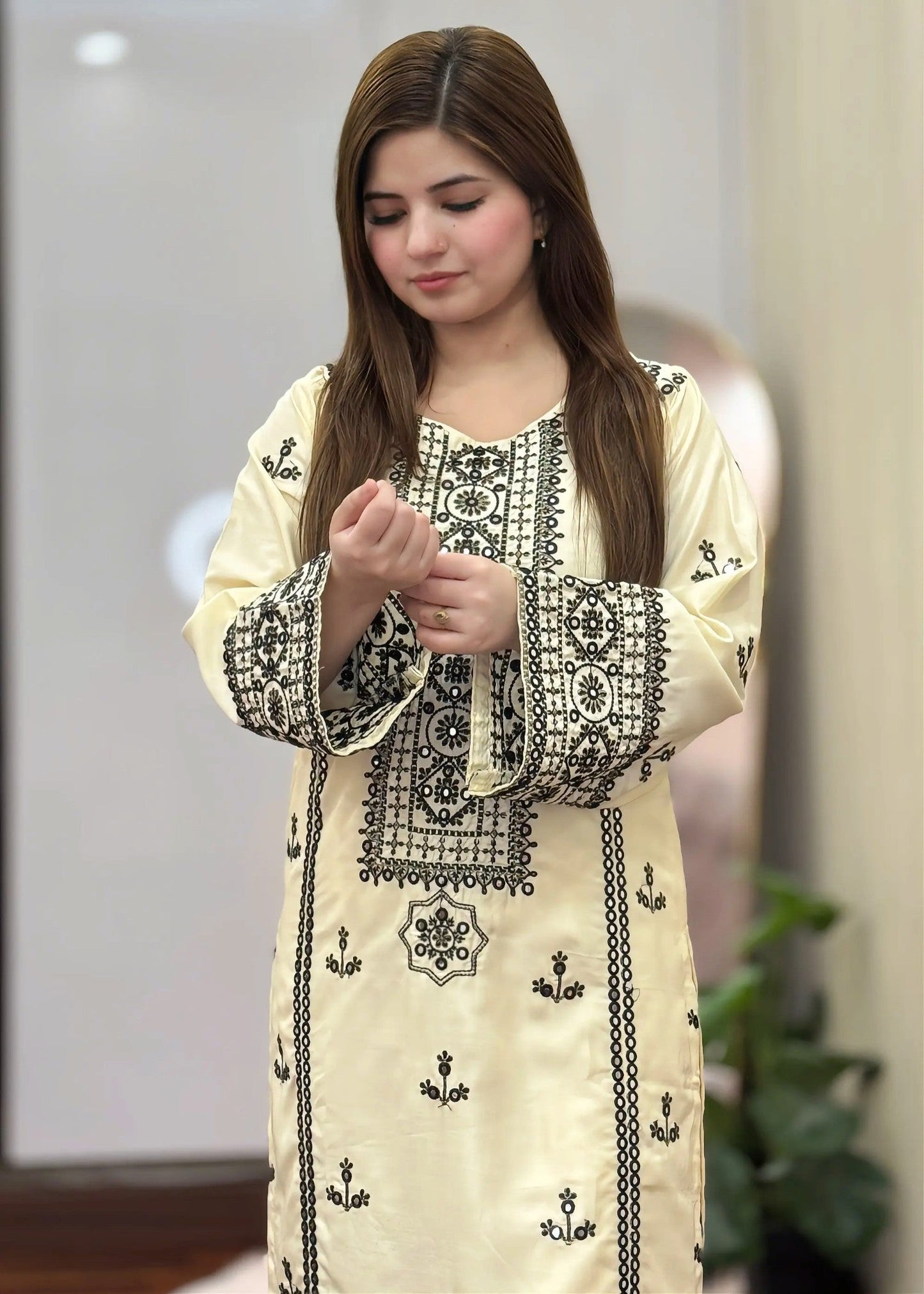 Miraak stitched eastern suit by Tehzeeb Libas (view 2)
