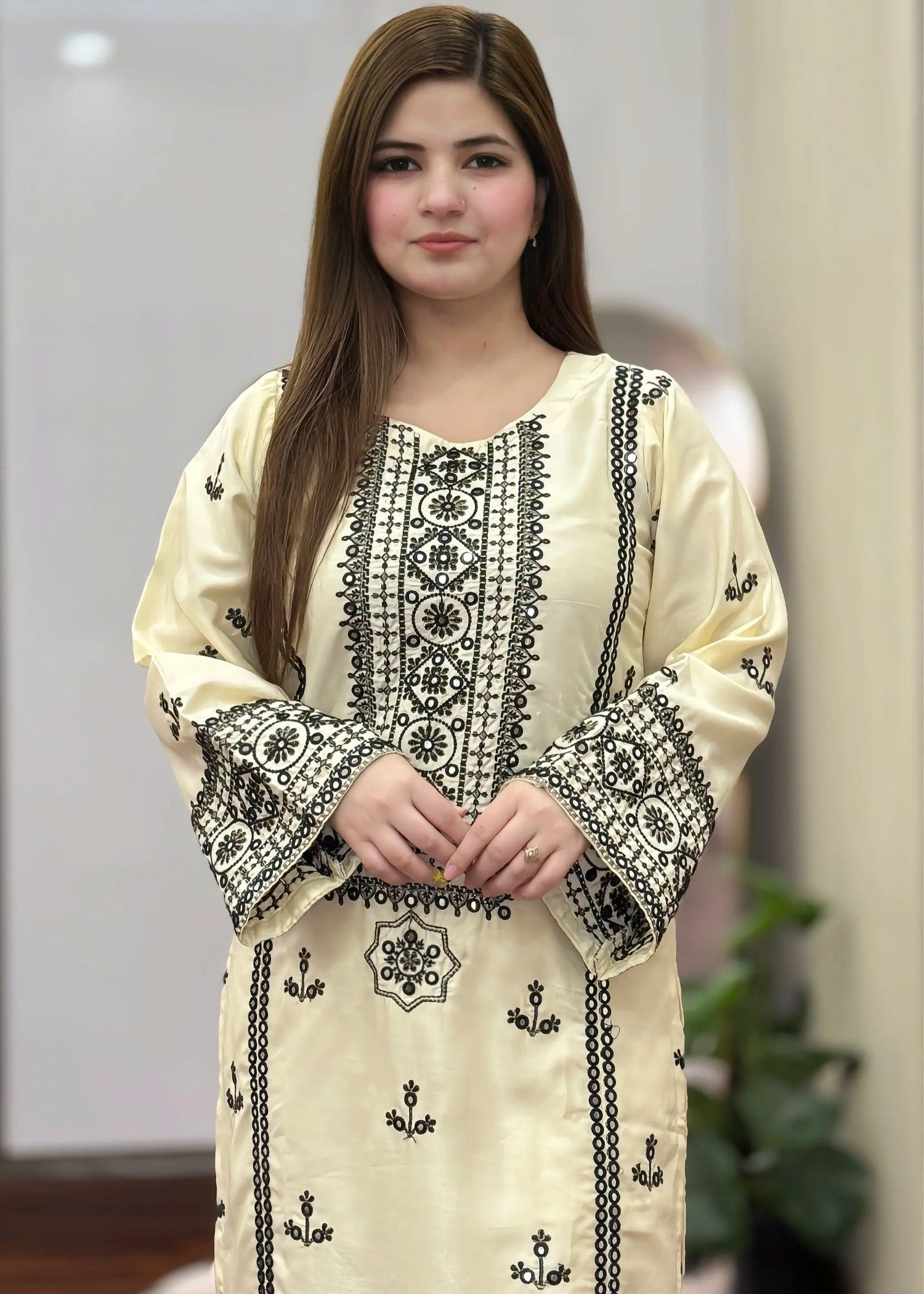 Miraak stitched eastern suit by Tehzeeb Libas (view 4)