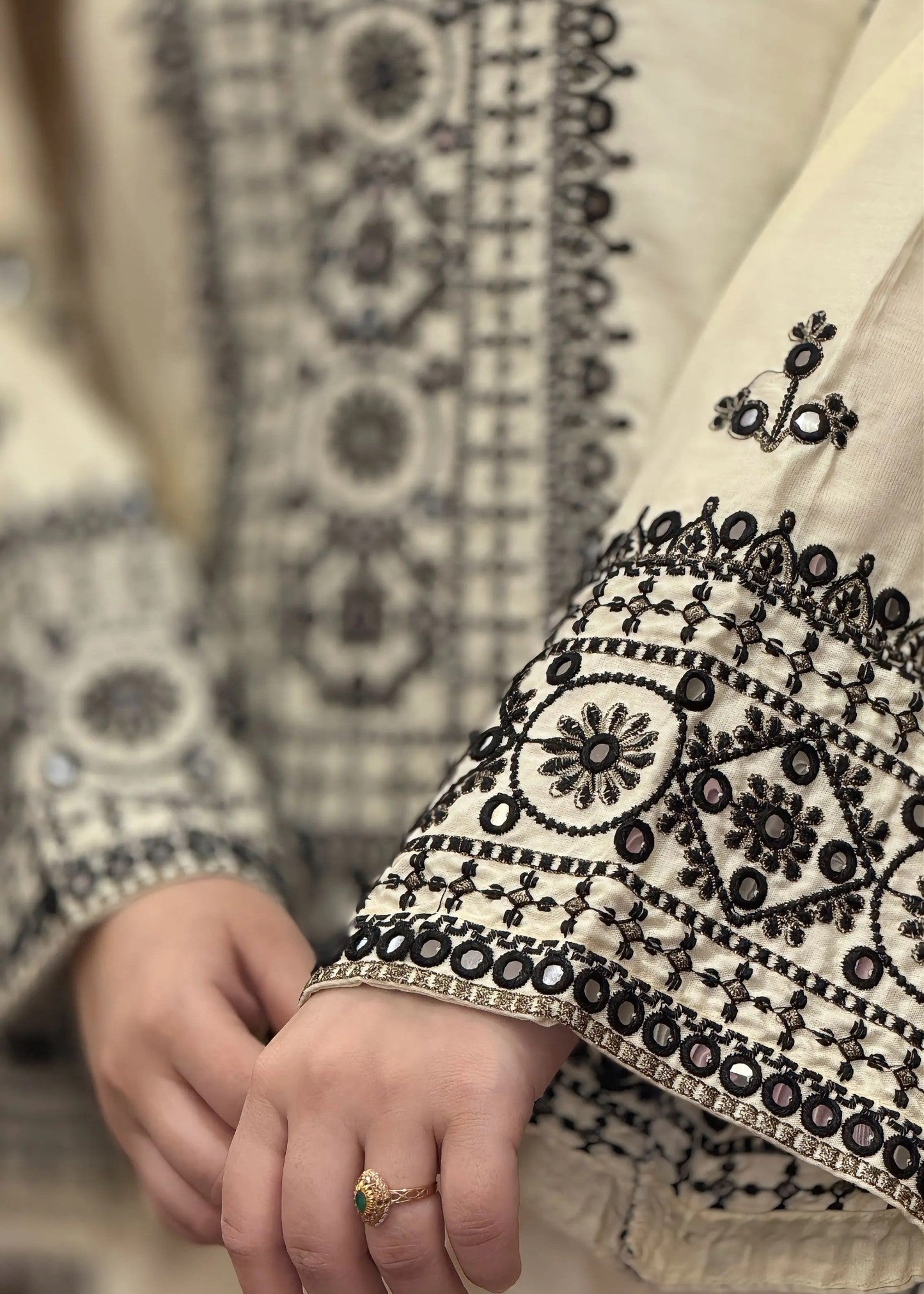 Miraak stitched eastern suit by Tehzeeb Libas (view 7)
