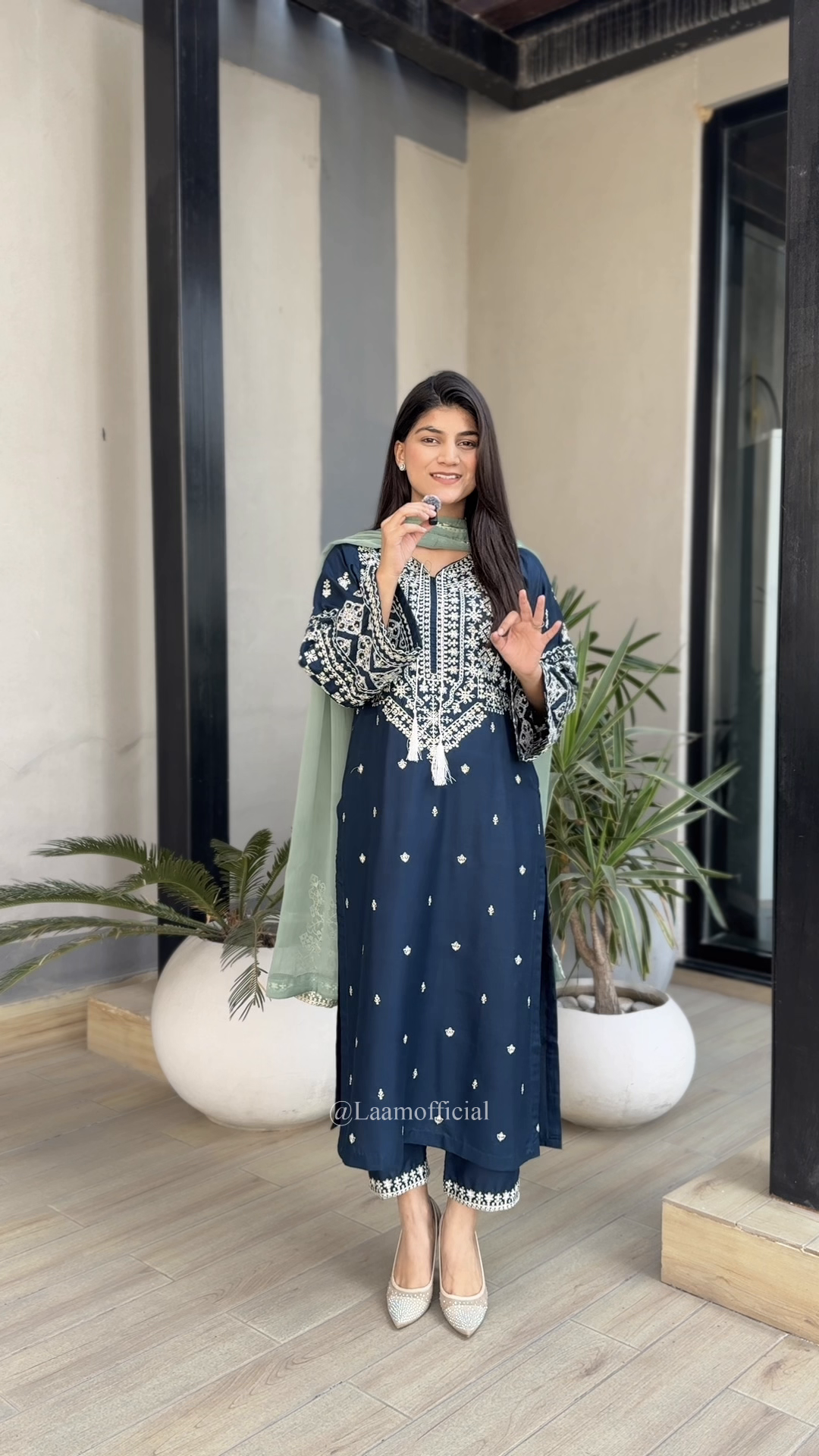 ZARA EMBROIDERED 3PC