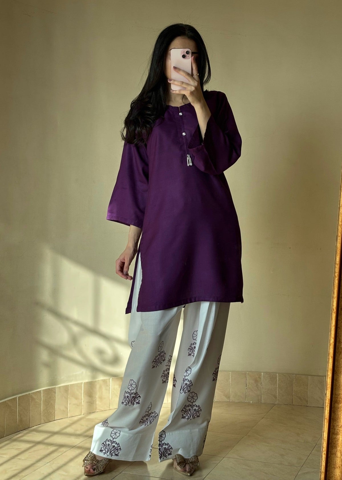 Zoha stitched eastern suit by Tehzeeb Libas