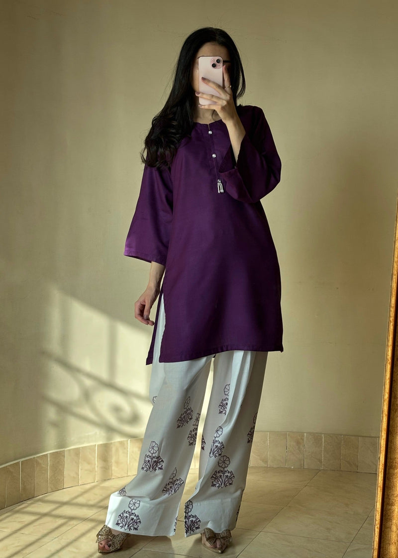 Zoha stitched eastern suit by Tehzeeb Libas