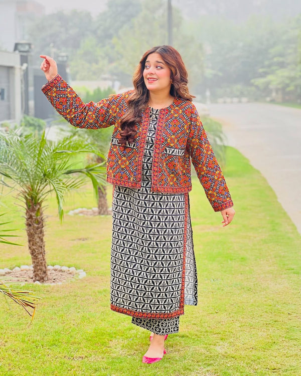 RANIA KOTI DIGITAL PRINTED 3PC