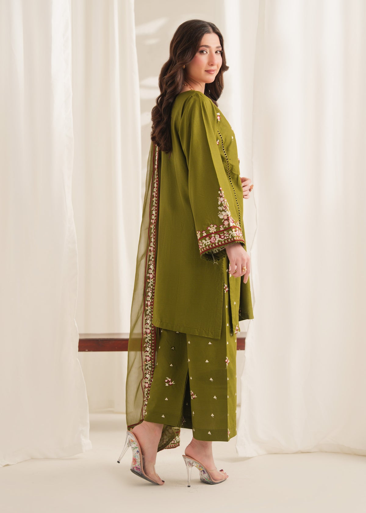 ANARKALI EMBROIDERED 3PC