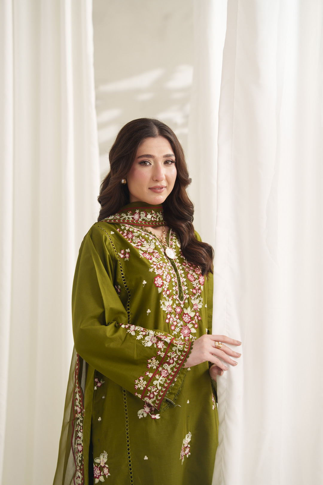 ANARKALI EMBROIDERED 3PC