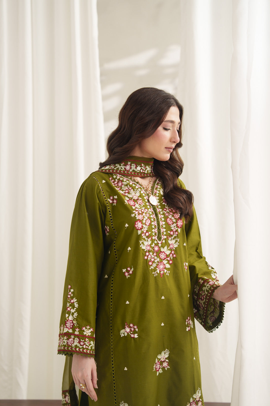 ANARKALI EMBROIDERED 3PC