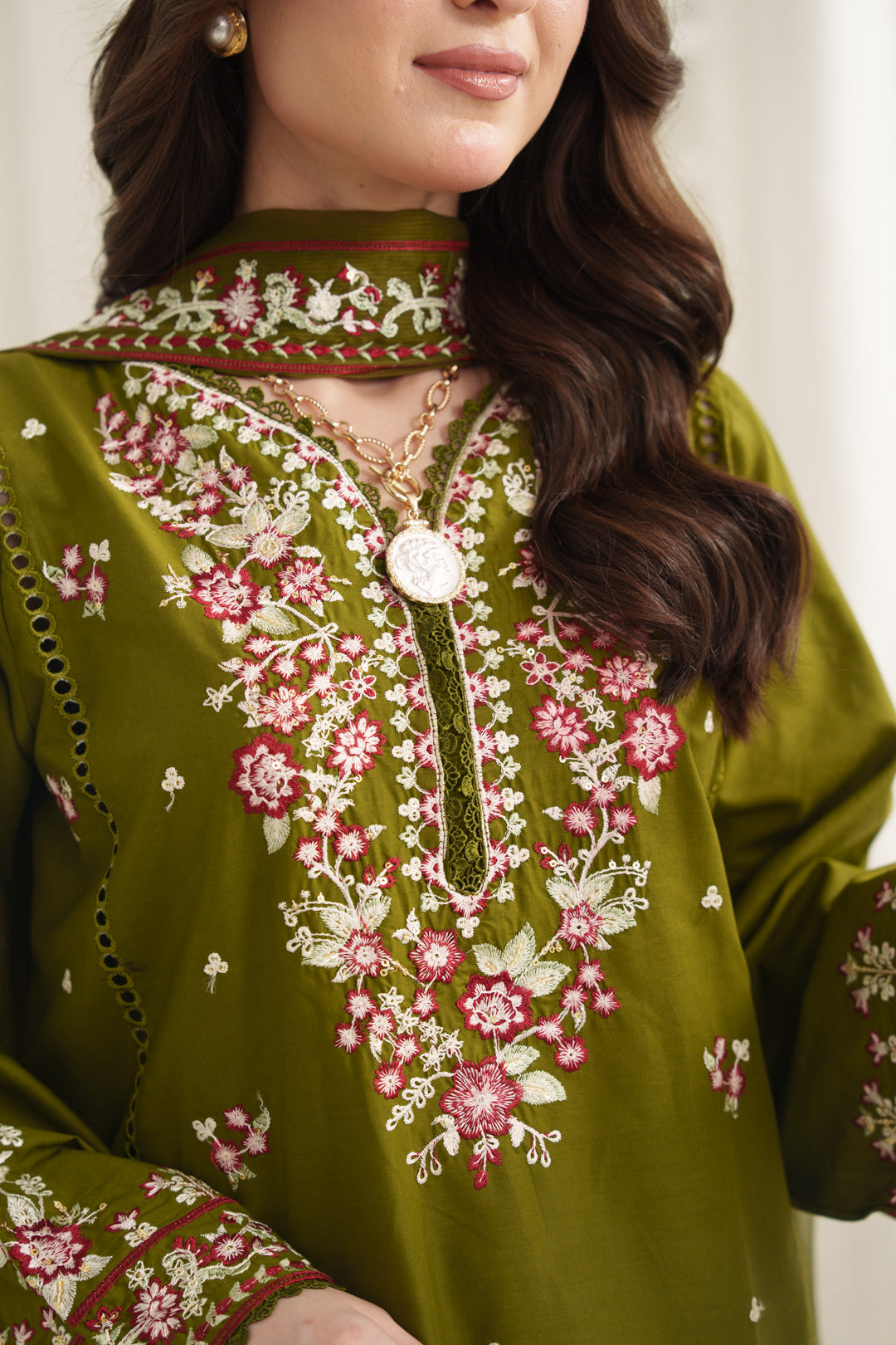 ANARKALI EMBROIDERED 3PC