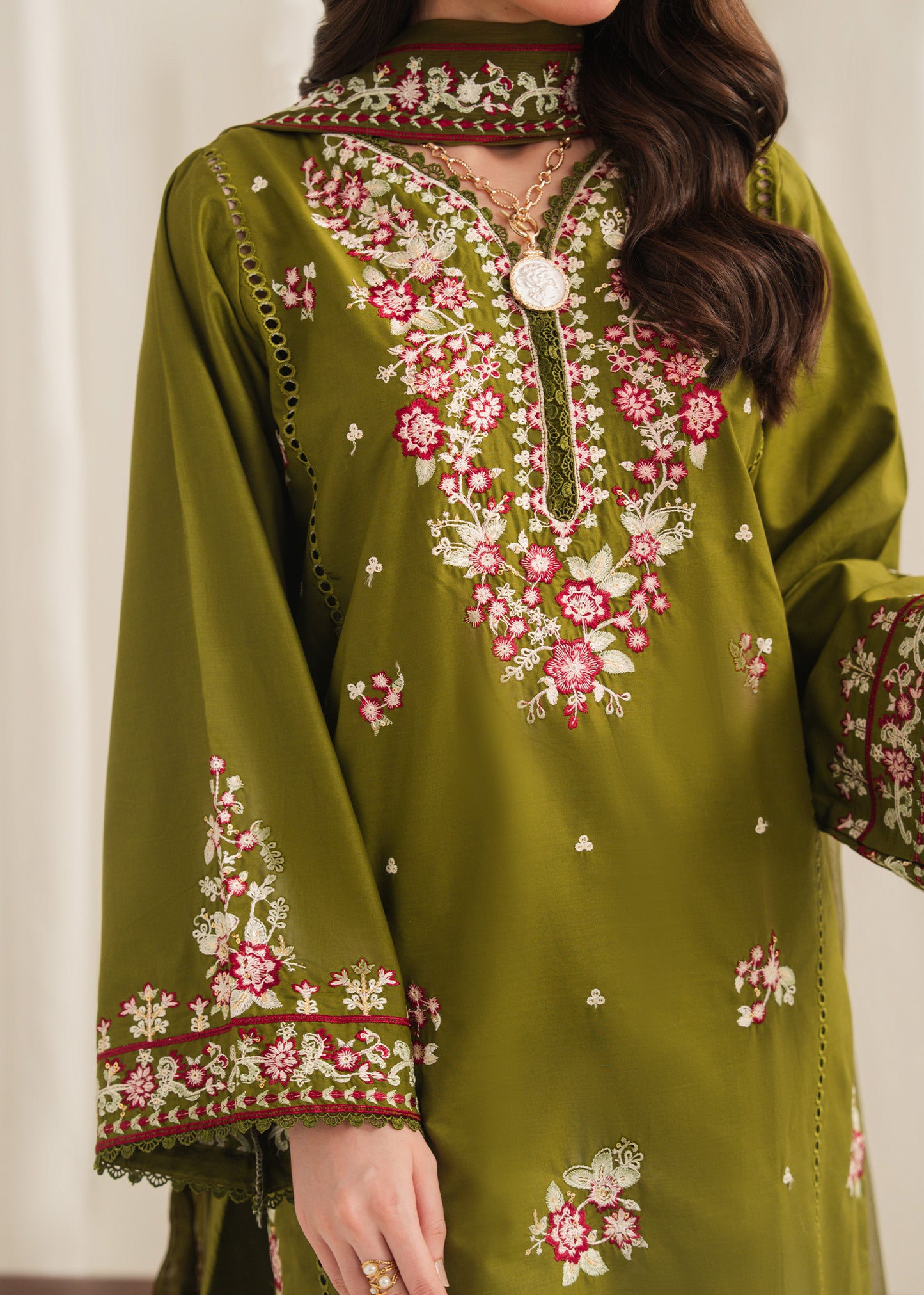 ANARKALI EMBROIDERED 3PC