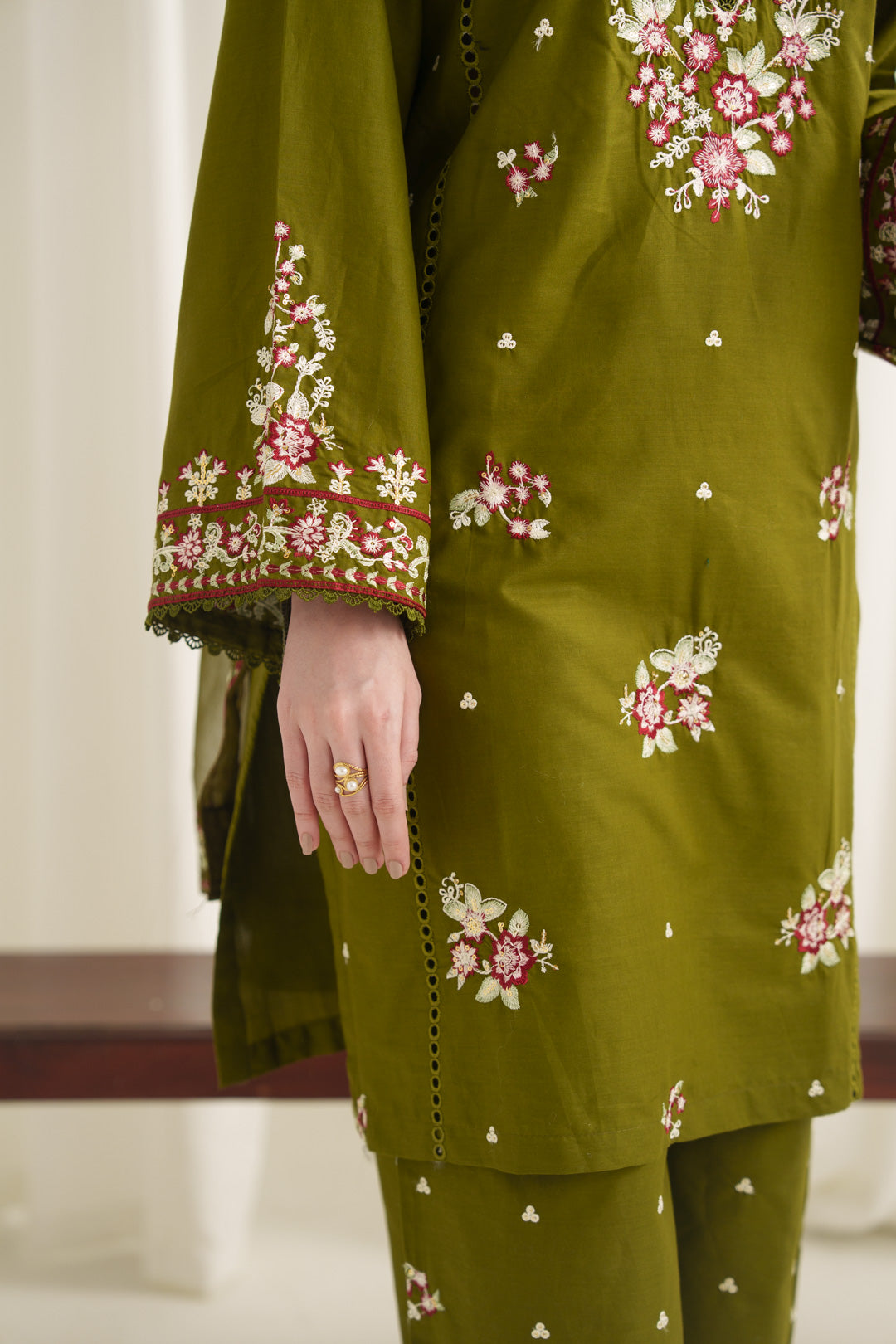ANARKALI EMBROIDERED 3PC