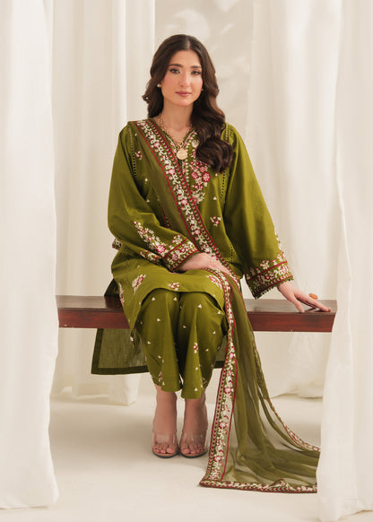 ANARKALI EMBROIDERED 3PC