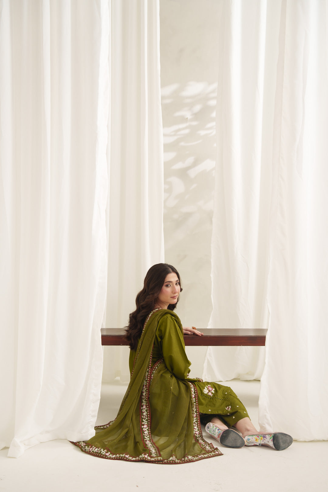 ANARKALI EMBROIDERED 3PC
