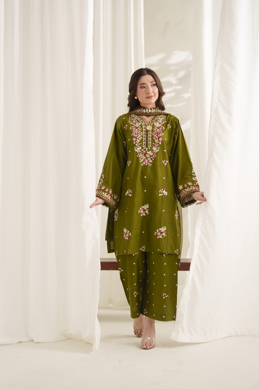 ANARKALI EMBROIDERED 3PC