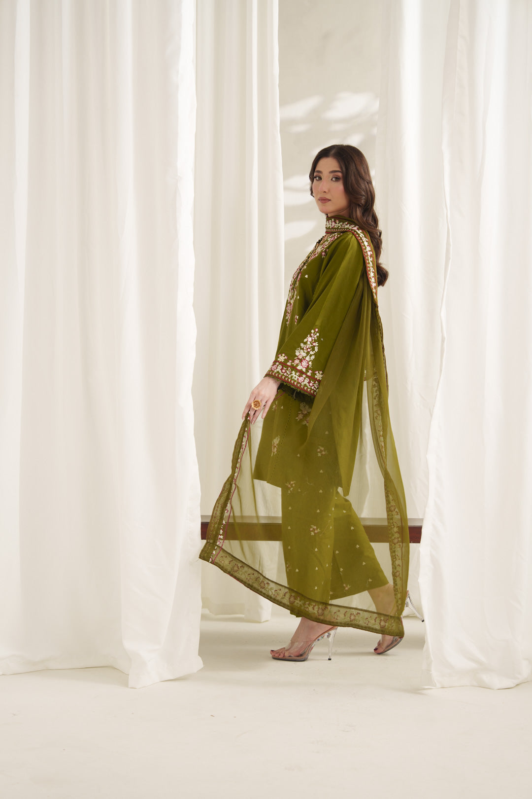 ANARKALI EMBROIDERED 3PC