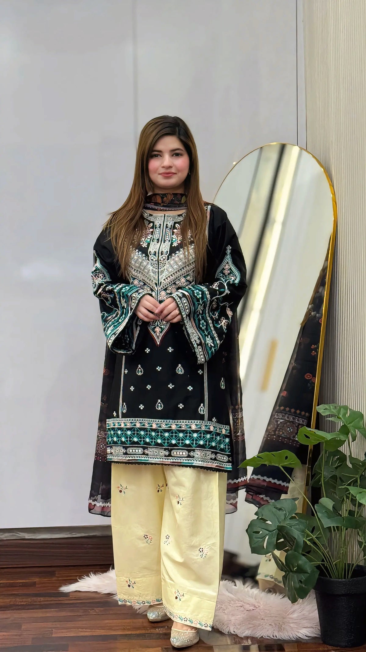 SAJJAL B EMBROIDERED 3PC