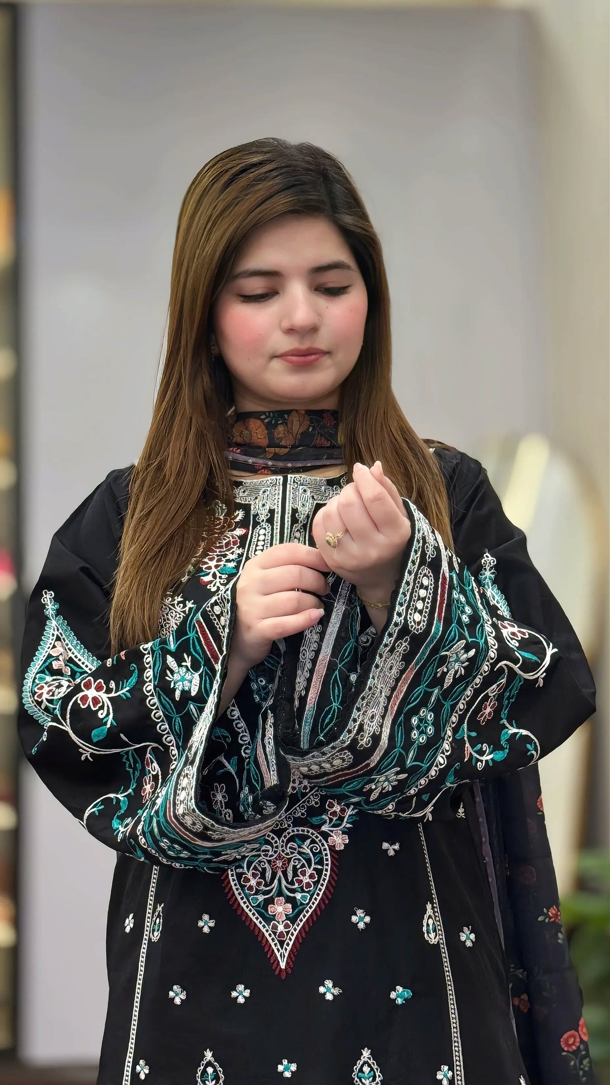 SAJJAL B EMBROIDERED 3PC