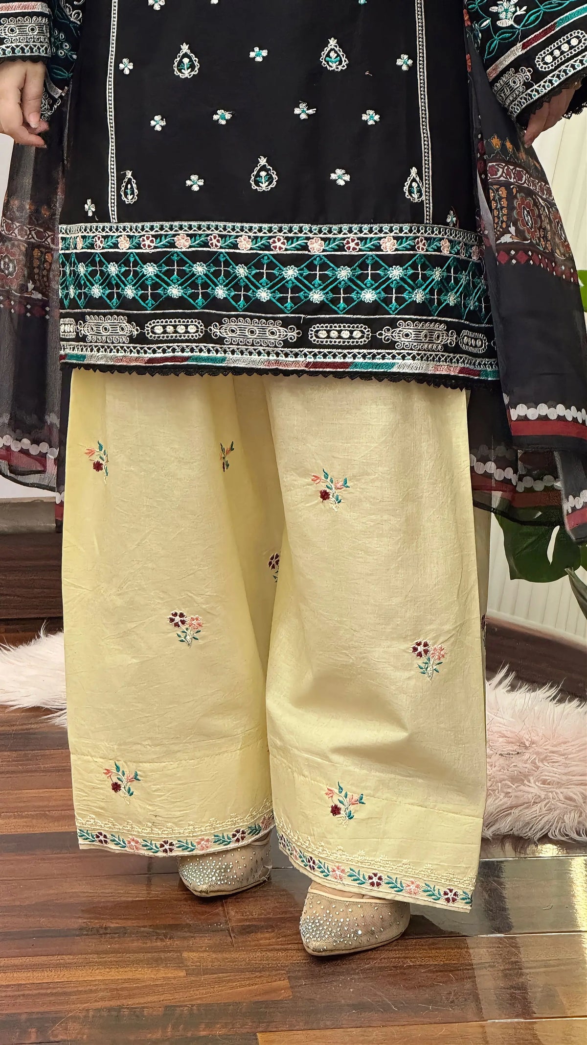 SAJJAL B EMBROIDERED 3PC