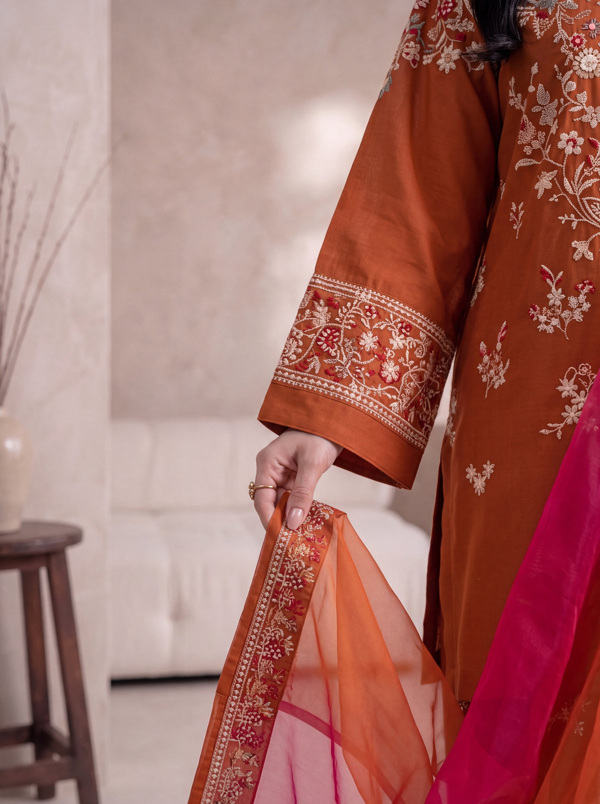 ROSHAAN EMBROIDED 3PC